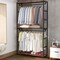 Tribesigns 86" Double Rod Closet Organizer Freestanding 3 Tiers Shelves Clothes Garment Racks Large Heavy Duty Clothing Storage